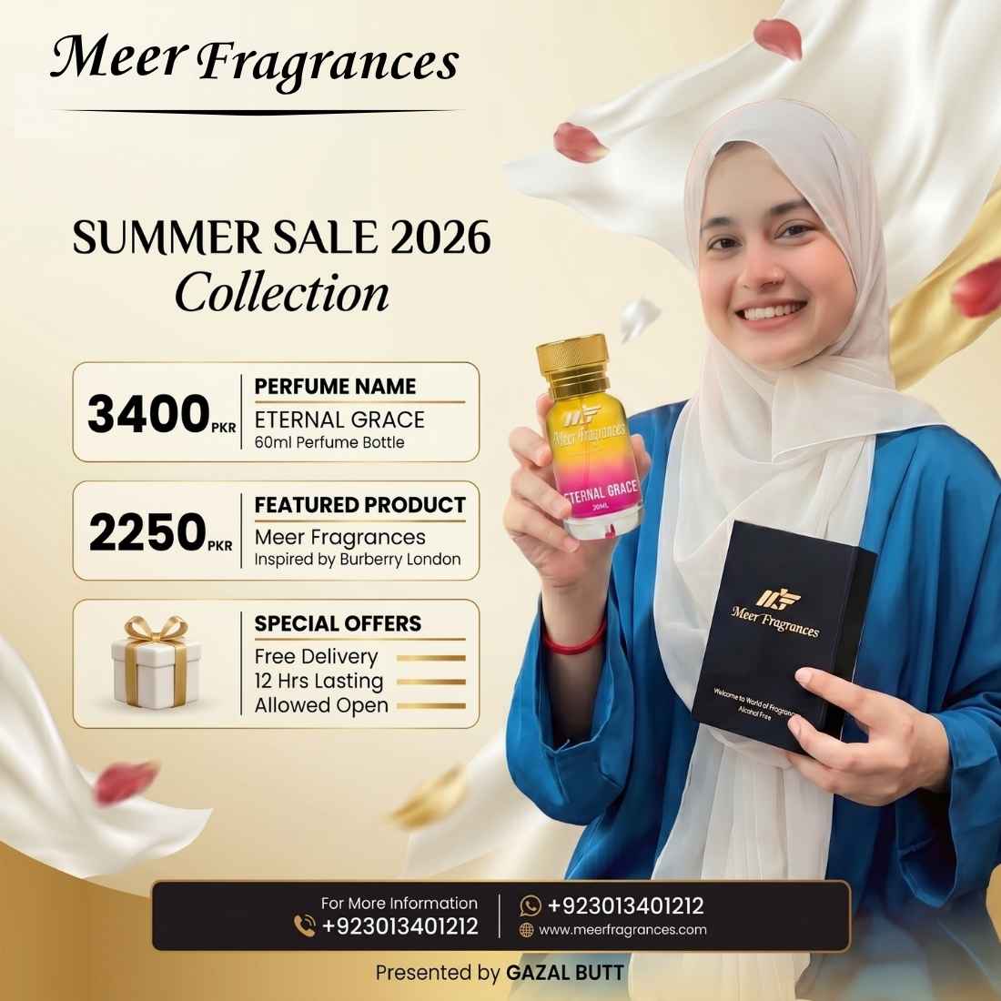 Eternal Grace Inspired by Burberry London Female Perfume Meer Fragrances 60ML